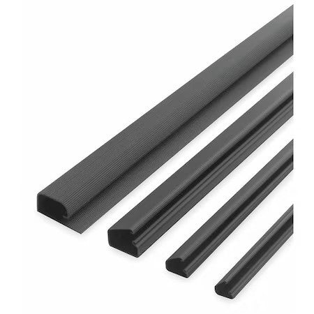 Master Caster 00205 Channel,J Style,1 1/8Hx48lx2 3/8Win,Blk