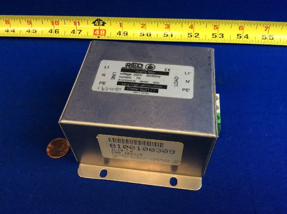 REO CNW 1021/7 POWERLINE MAINS FILTER 250VAC 7A 50/60Hz