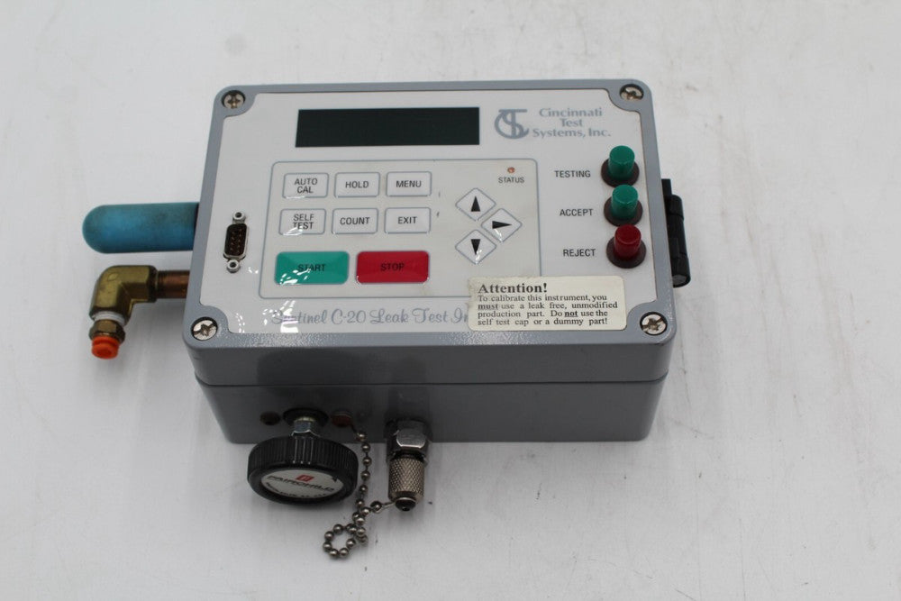 CTS Cincinnati Test Systems C20 24V DC 150PSI Leak Test Instrument