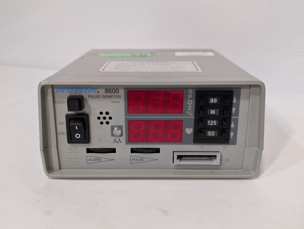 Nonin Model 8600 Pulse Oximeter, Portable with Large LED Display