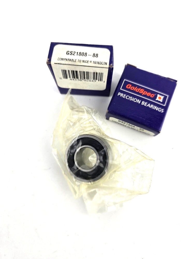2pcs Gold Spec GS21808-88 Nice Bearing 1616DCTN 1/2" X 1-1/8" X 3/8" Sealed