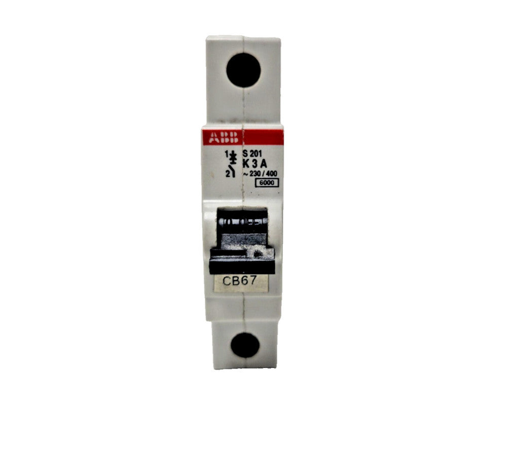 ABB CIRCUIT BREAKER 2CDS251001R0317 3 AMP 60 VDC 277 VAC 50 HZ 1.2 WATT 1 POLE