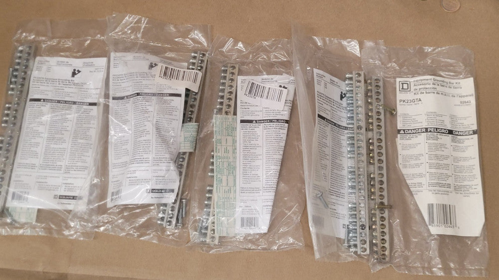 Lot Of 5 Square D PK23GTA Equipment Grounding Bar Kits