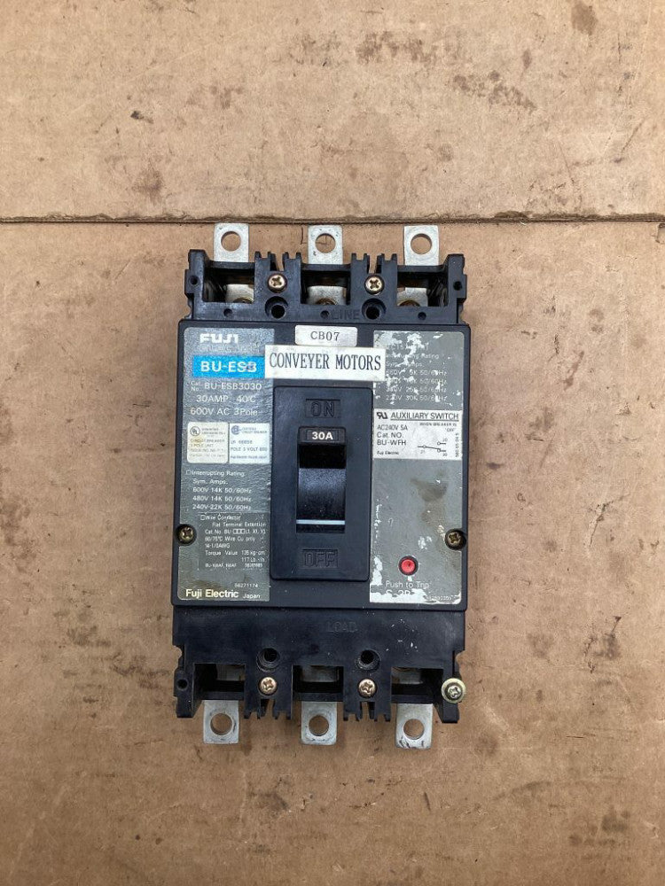 Fuji Electric BU-ESB3030 Circuit Breaker 3 Pole 30A 600 V