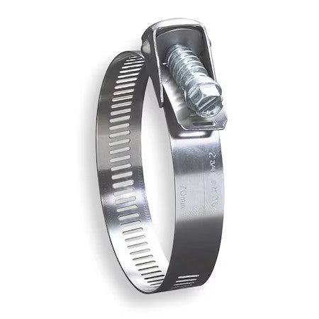 Zoro Select 5812 Hose Clamp,1/2 To 1-1/4In,Sae 12,Ss,Pk10