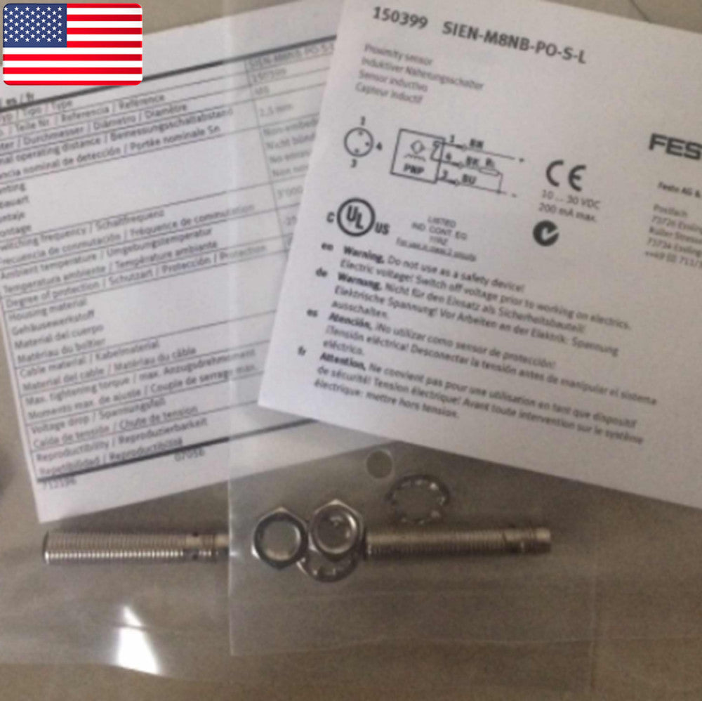 NEW FESTO SIEN-M8NB-PO-S-L 150399 Proximity Switch 10-30VDC 200mA - US Stock