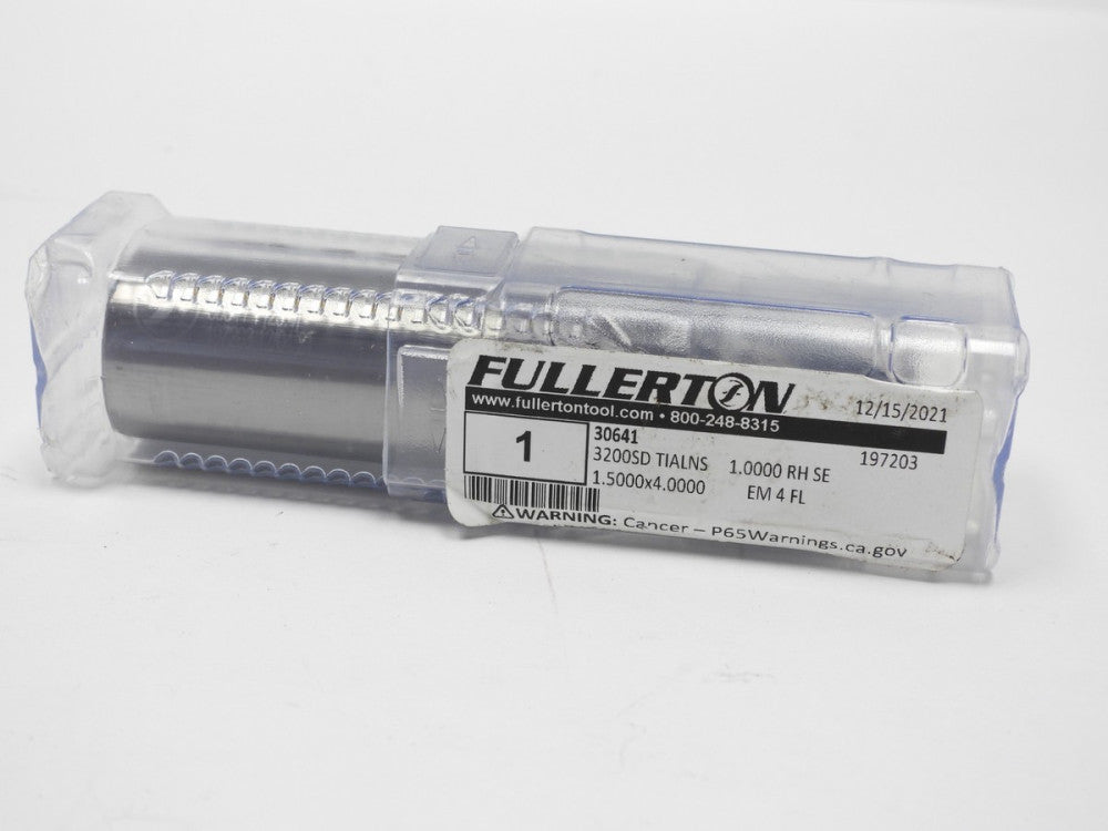 Fullerton 30641 3200SD TIALNS 1.0000 RH SE 1.5000x4.0000 4 FL End Mill