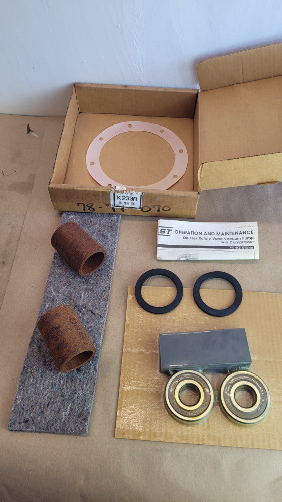 GAST Mfg K233A Oil-Less Rotary Vane Vacuum Pump & Compressor Parts Kit