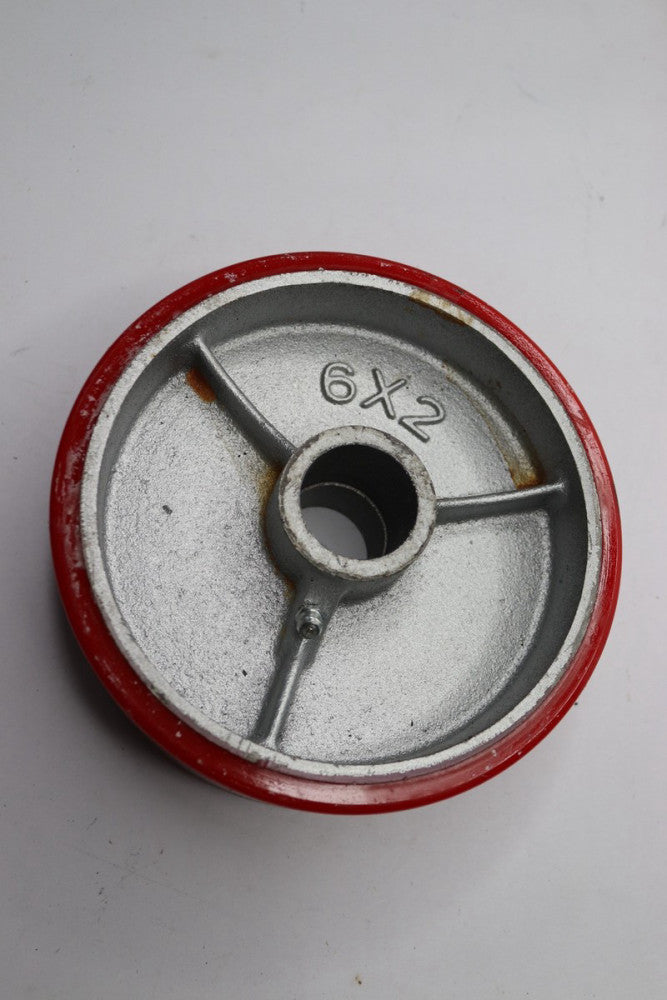Caster Replacement Wheel Cast Iron 1-1/8" Bore 6" x 2"