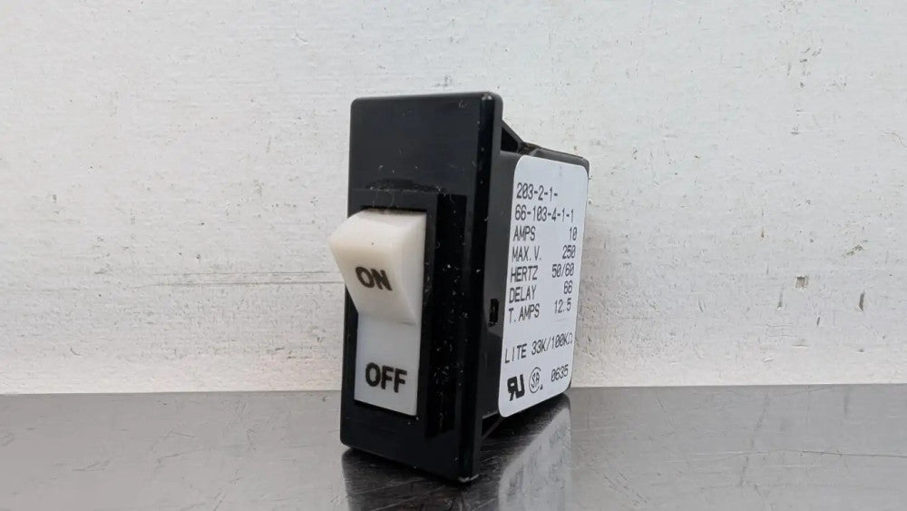 Airpax 203-2-1-66-103-4-1-1 Panel Mount Circuit Breaker Switch 66ms Delay