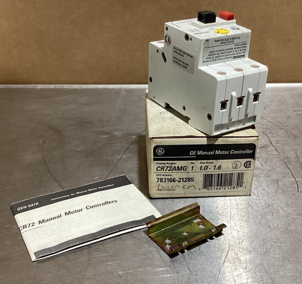 GENERAL ELECTRIC 1.6-2.5A 600V MANUAL MOTOR CONTROLLER CR72AMH Nos Surplus