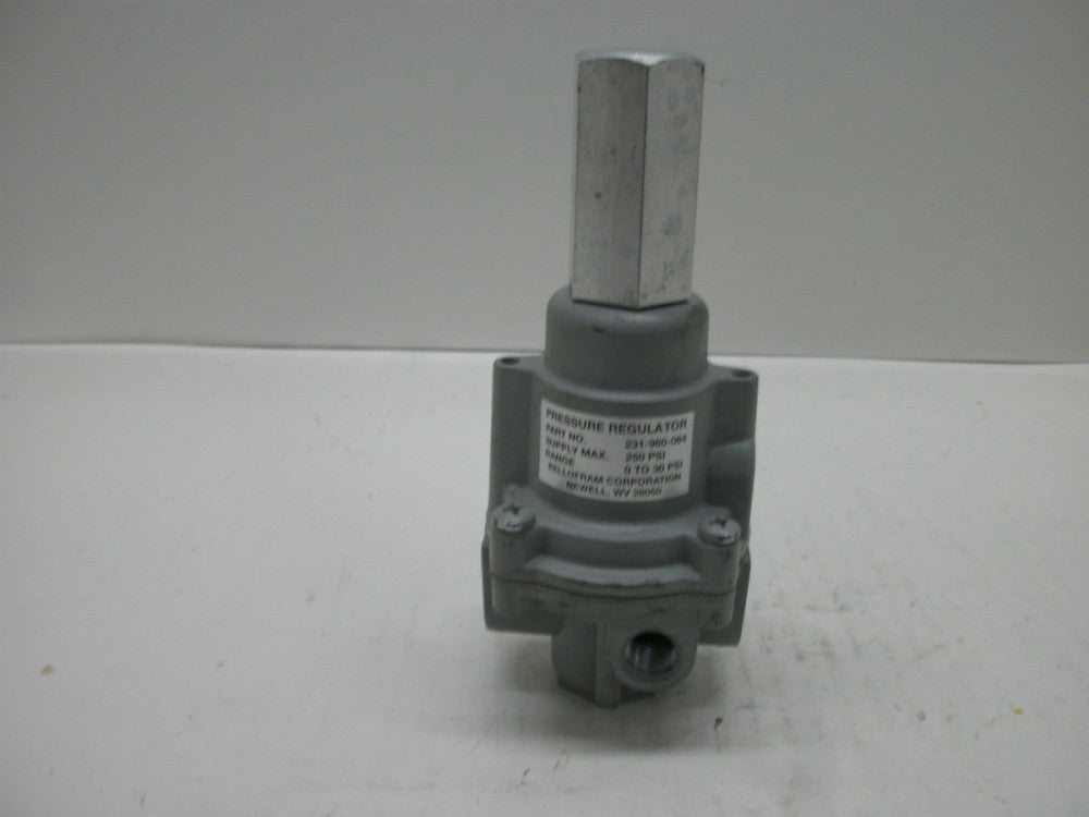 BELLOFRAM 231-960-064 PRESSURE REGULATOR SUPPLY MAX 250 PSI 0-30 PSI NEW NO BOX