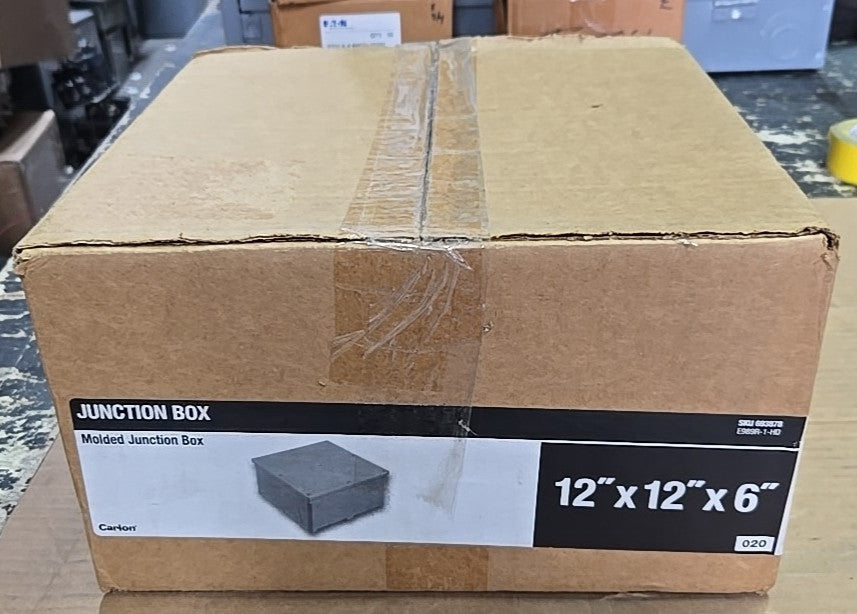 Carlon E989R 12" x 12" x 6" Junction Box Enclosure N3R