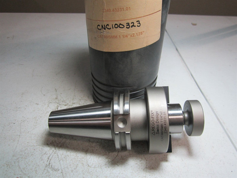 Rego-Fix (2340.43231.01) CNC100323 CAT40 SMH 1-1/4" x 2.125" Chuck Tool Holder