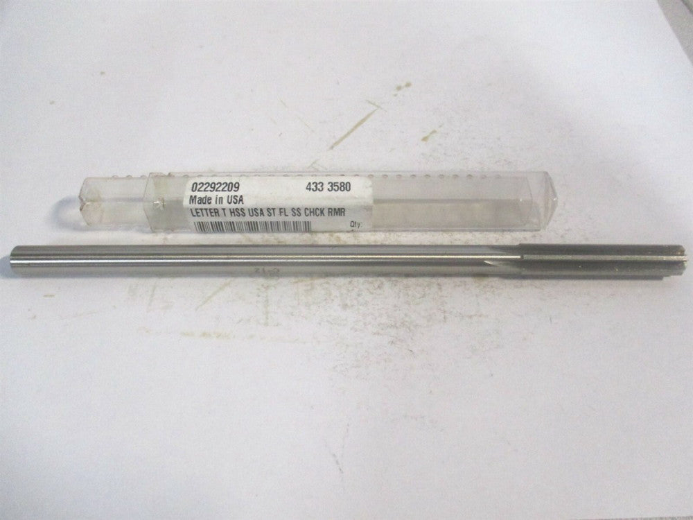 (433-0.3580) 11/32" x 1-3/4" x 7" OAL Cobalt RH Straight Chucking Reamer 