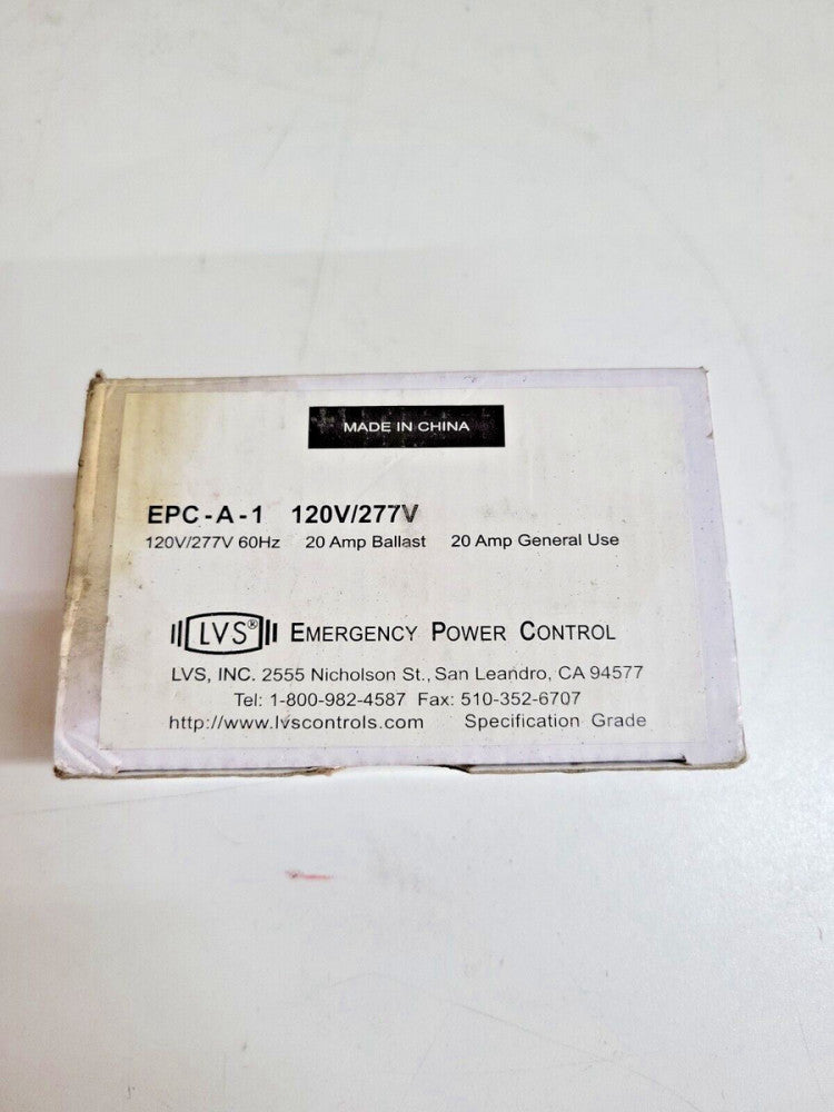 LVS Inc, EPC-A-1 BALLAST , 20 AMP,  120/277VAC, S/N 3324629 ~ NEW OLD STOCK