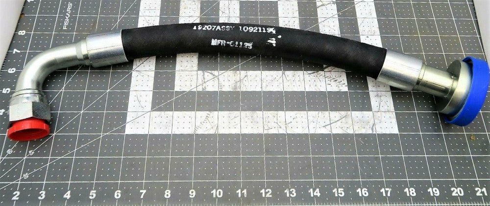 1” X 21” Wire Braid 1280psi Hydraulic Hose / 16AN Swivel Female Elbow [N4TP]