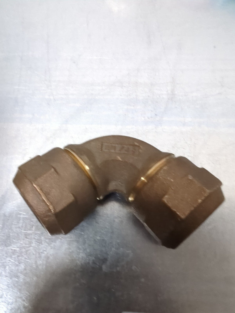 1-1/8" BRASS Compression 90 DEGREE NL FITTING HM/JJ