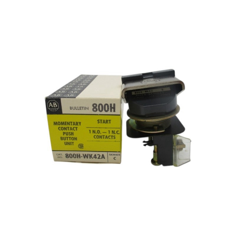 ALLEN BRADLEY 800H-WK42A SER. C (BK/YL) NSMP