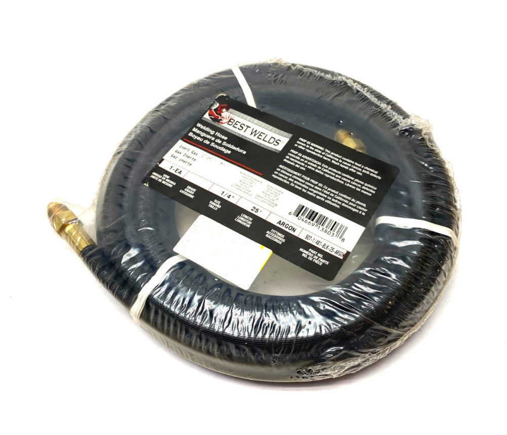 Best Welds 907-1/4X1-BLK-25-ARGON Inert Gas Welding Hose