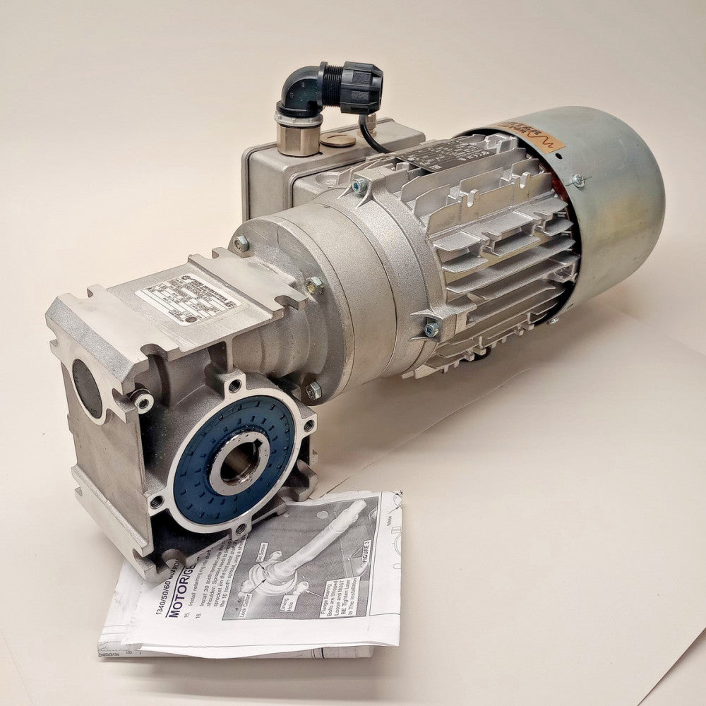 Nord SK-1SIS50-IEC80-80L/4-CU-BRE20-HLH Gear Box 1-hp 325Lb-In 165rpm Ratio 10:1