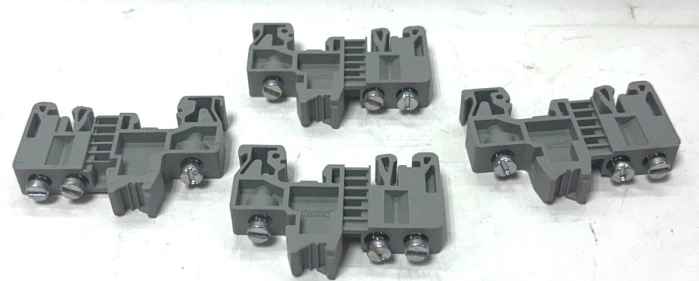 PHOENIX CONTACT TERMINAL BLOCK LOT OF 4 E-UK DIN RAIL MOUNTING LENGTH 2"