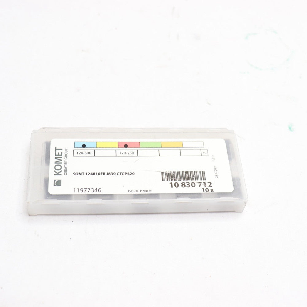 (10-Pk) Komet Indexable Drill Insert Carbide M30 10830712