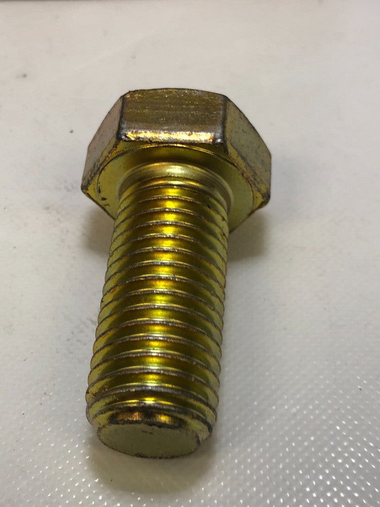 7/8"-9 x 2" L Grade 9 Yellow Zinc Plated Hex Head Cap Screw (box of 10)