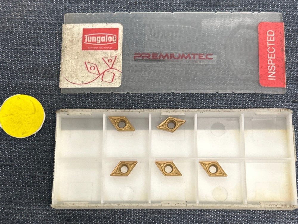 TUNGALOY CARBIDE CUTTING INSERT DCMT070204-PS T9125  LOT OF 5