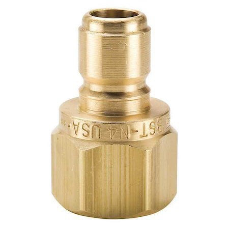 Parker Bst-N3 Hydraulic Quick Connect Hose Coupling, Brass Body, Sleeve Lock,