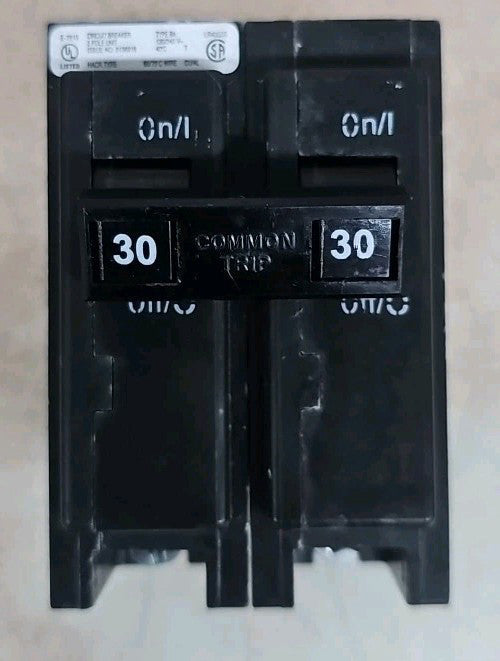NTO EATON Cutler-Hammer BAB230 Bolt-On Breaker 30A 240V 2P 1PH BA30 AMP 240V W#