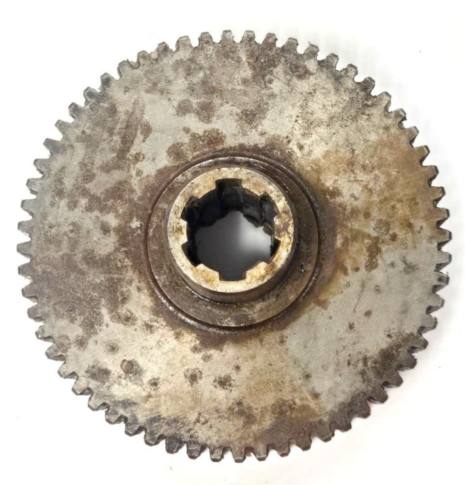 E100 100 TEETH 6 SPLINE GEAR 6-1/4" OUTER DIAMETER 1-3/4" CENTER DIAMETER