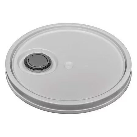 Zoro Select Rop2100cvr-Wf-Wg Plastic Pail Lid, White, Spout, 1-3/16 In H