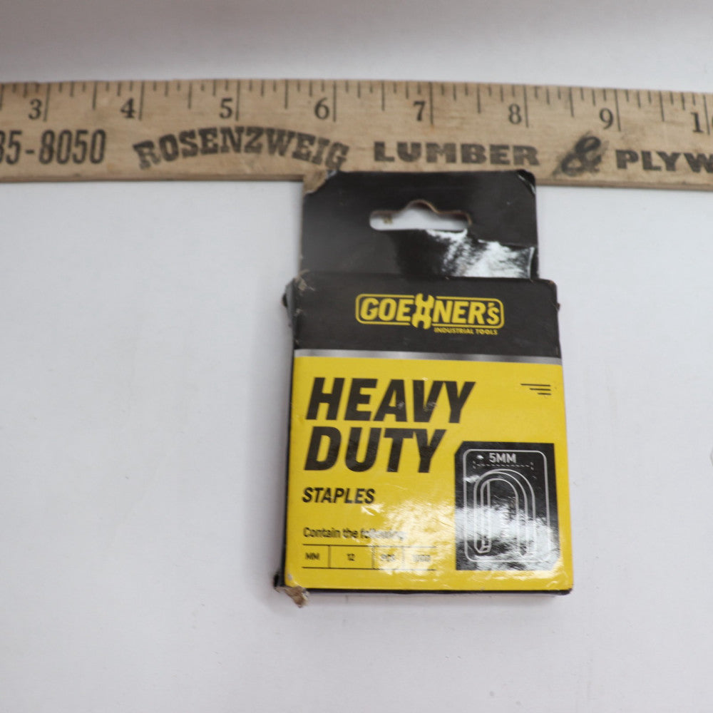 (1000-Pk) Goehners Heavy Duty Staples 12mm