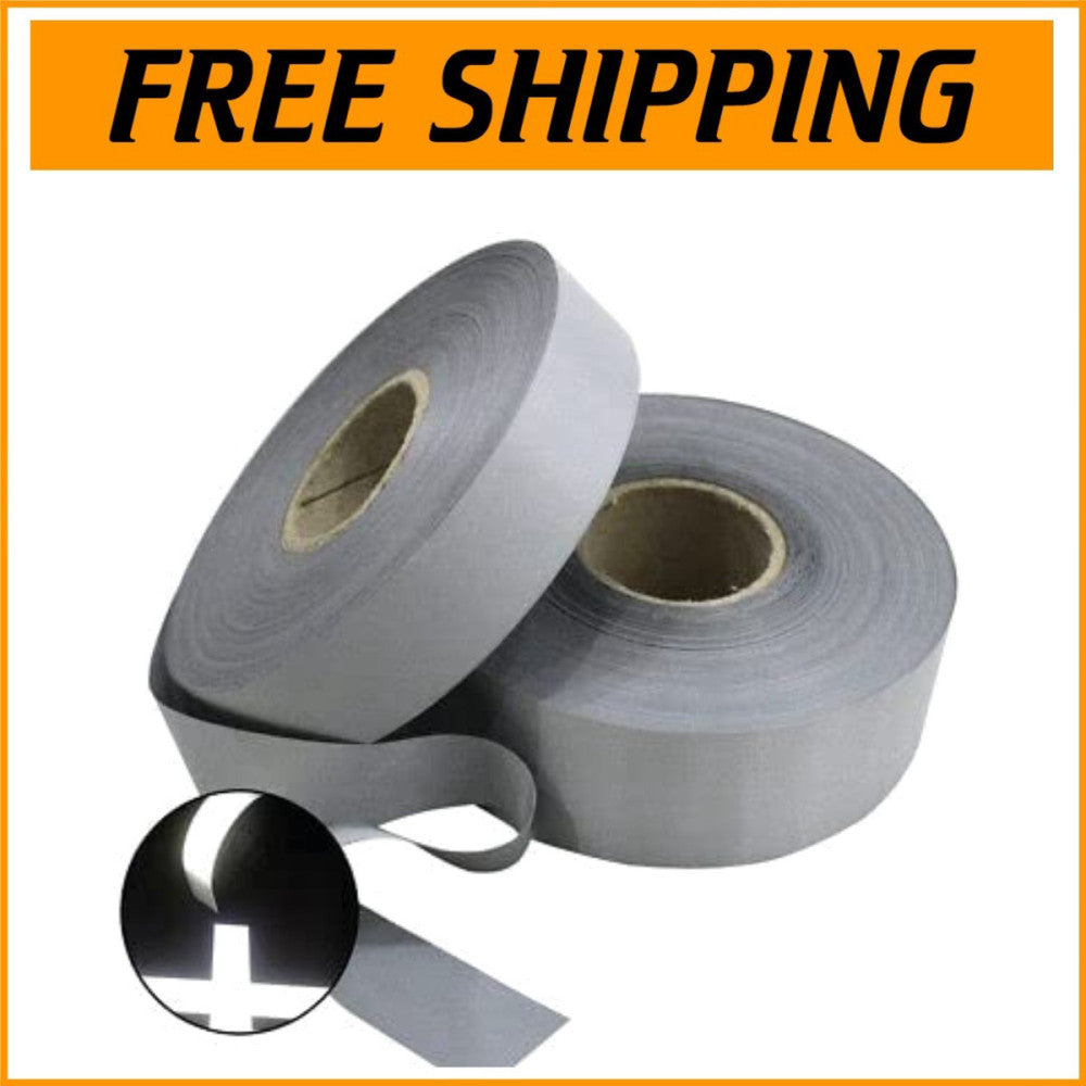 Durable Iron-On High Visibility Reflective Tape - 4" x 25 yds for Custom Apparel