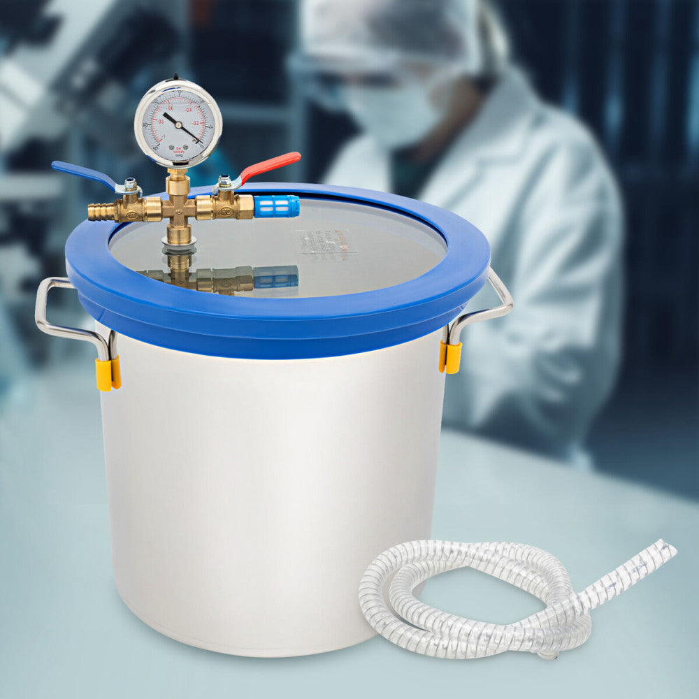 3-Gallon Vacuum Chamber w/ Lid , Degassing Chamber for Stabilizing Wood Epoxies