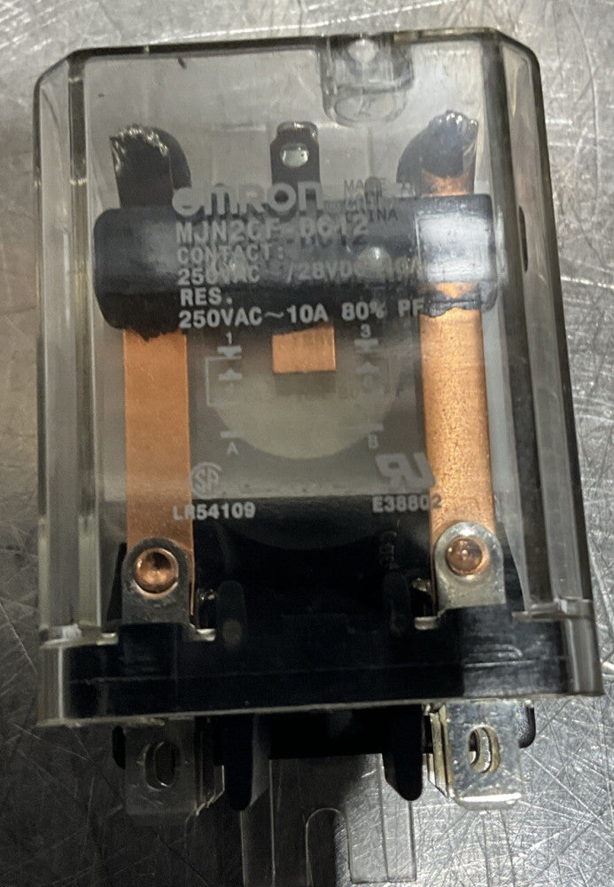 12VDC, 8-Pin Flange Mount Relay; Flange Location: Side MJN2CF-DC12 5ZH73
