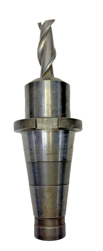 BEAVER #50 NMTB END MILL TOOL HOLDER W/ DRILL BIT, 2-FLUTE, MODEL EMH-18