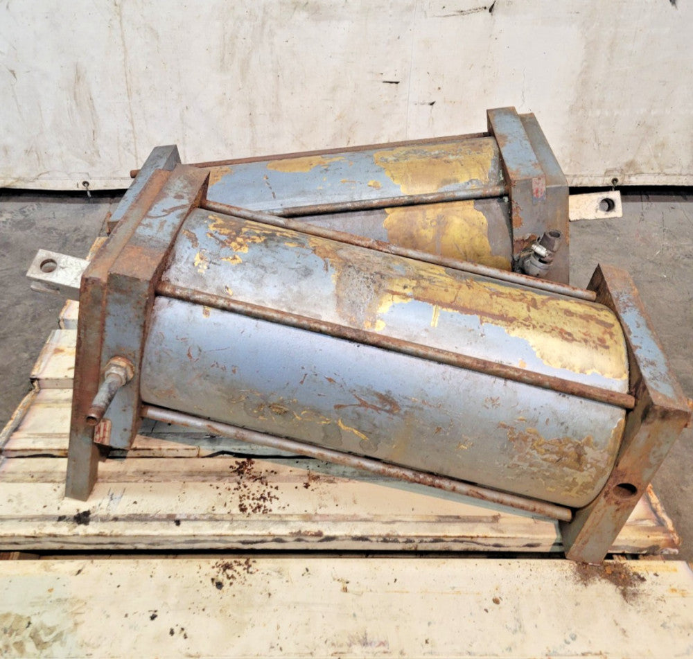 MILWAUKEE PNEUMATIC AIR CYLINDER B-6248, 250 PSI, 12" BORE, 24" STROKE(LOT OF 2)
