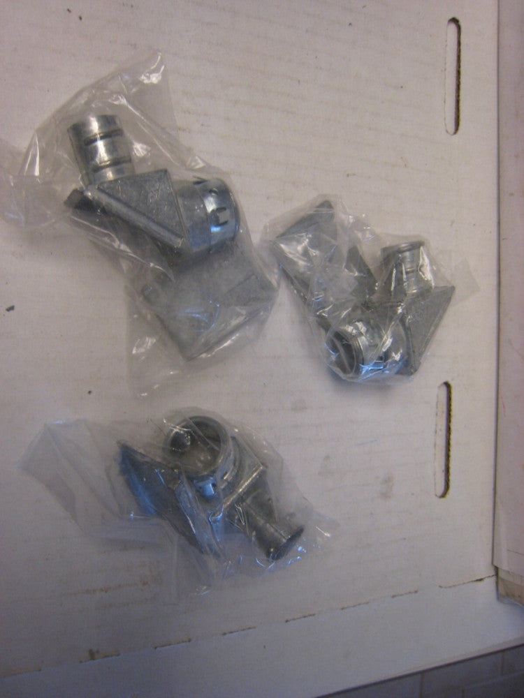 3 Arlington Snap-Tite 90 deg  Connectors  1/2 " GF850ST  Sliding cover Zin