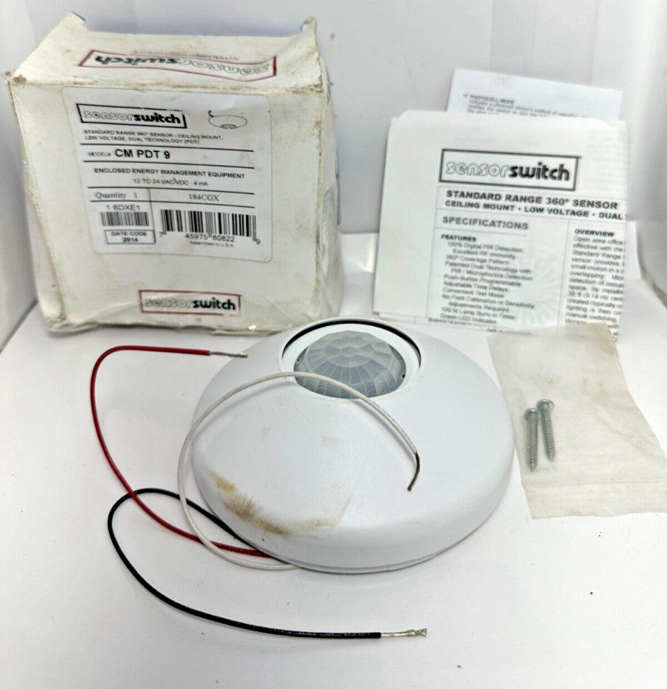 SensorSwitch CM PDT 9 CMPDT9 Standard RAnge 360 Sensor Ceiling Mount
