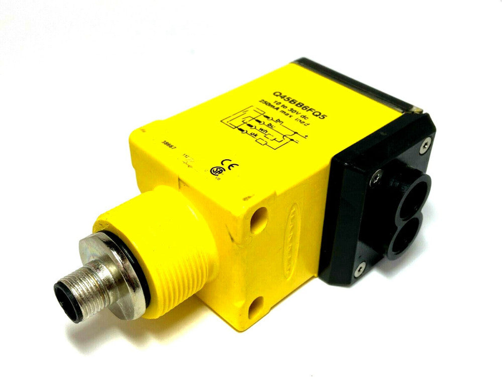 Banner Q45BB6FQ5 Rugged Fiber Optic Amplifier 10-30VDC 250mA 38667 NPN PNP