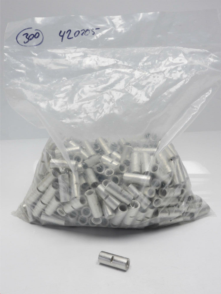 (10pcs) Non-Insulated 1 Gauge Seamless Butt Splice Connectors Wire Terminal USA