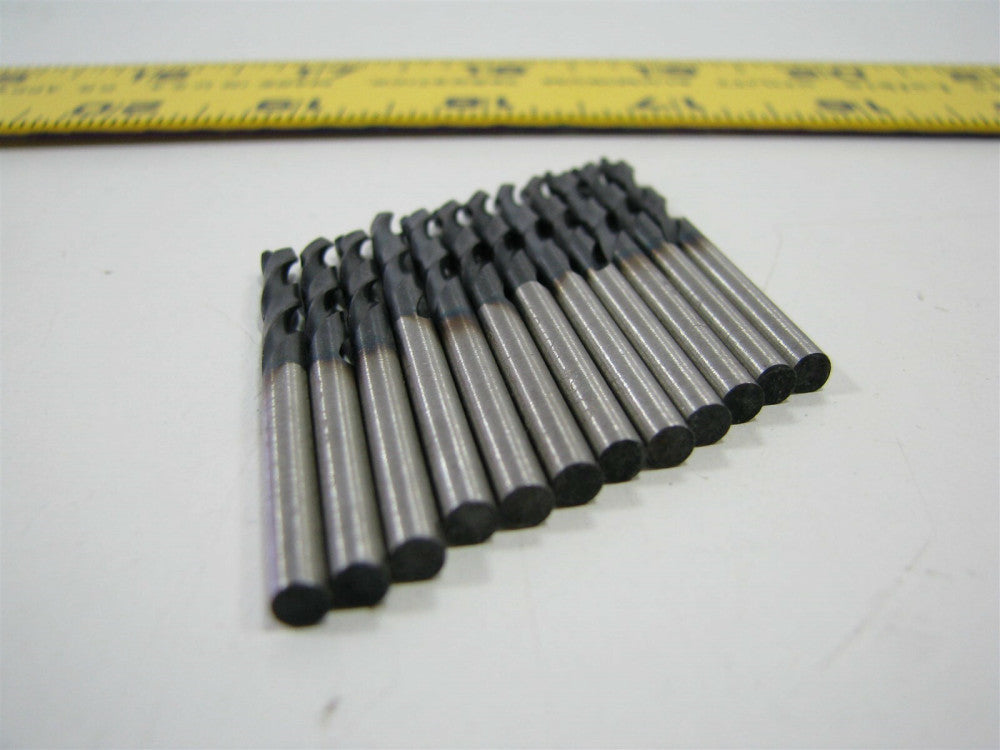 USA 9/64 x 3/4 x 2 OAL TiAlN Cobalt 2FL Screw Machine Drills - Lot of 12 