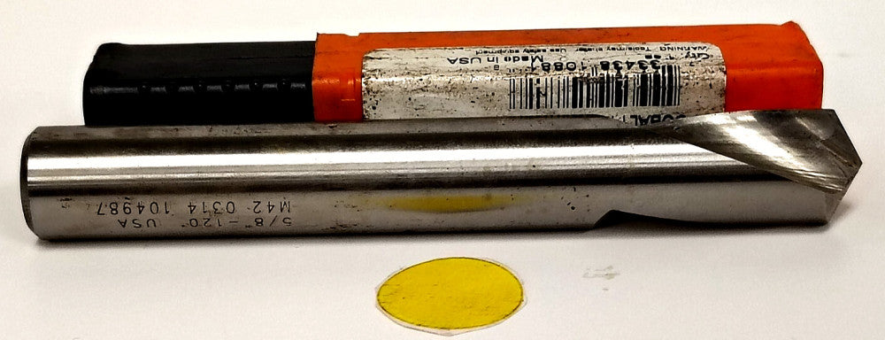 HERTEL INC 5/8"-120° SPOTTING DRILL 4-1/2" OAL 59919043  COBALT HSS