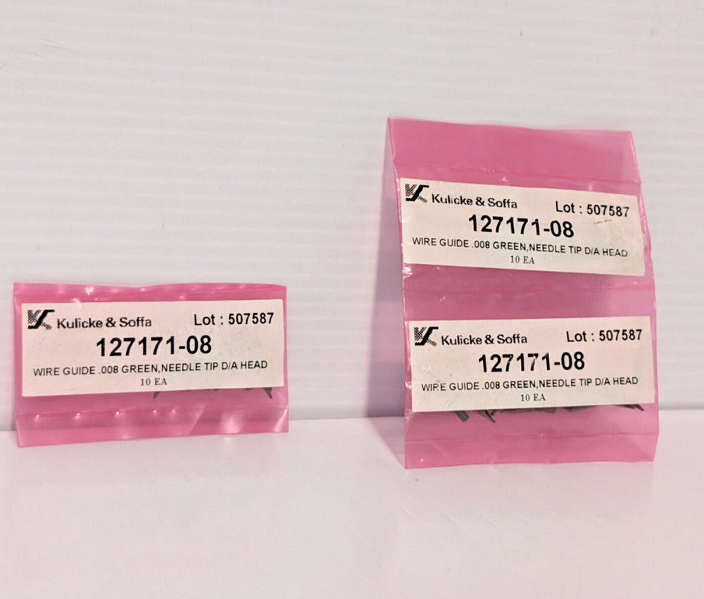Lot of 3 packs: Kulicke + Soffa 127171-08, 10 count D/A Head Wire Guides, .008