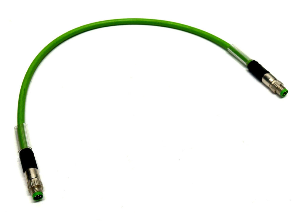 Beckhoff ZK1090-3131-0004 EtherCAT Extension Cable M8 4-Pin Male To Male 0.3m