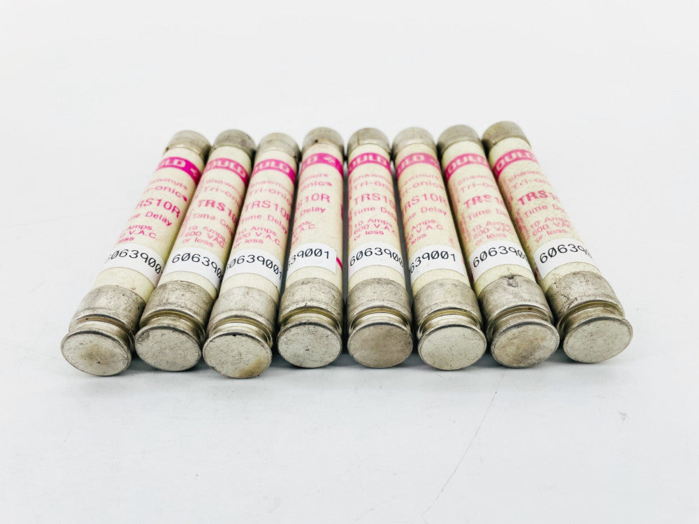 Lot of 8 New Ferraz Shawmut Gould TRS10R Time Delay Fuse 10A 600VAC