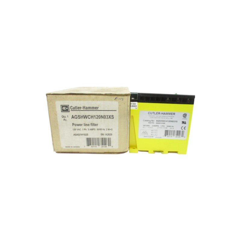 CUTLER HAMMER AGSHWCH120N03XS 120V 3A NSMP