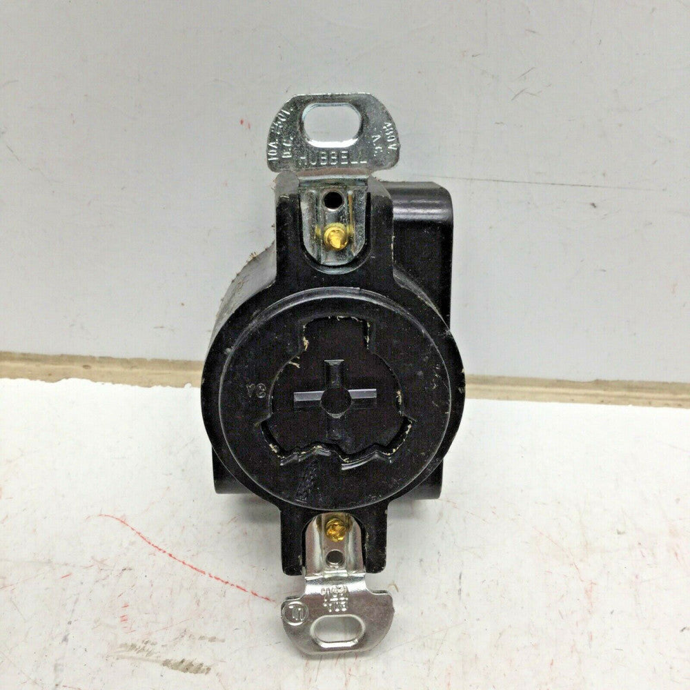 HUBBELL 23000 Hubbellock Receptacle 3 Wire 10A 250VDC, 480VAC, 20A 125V AC or DC